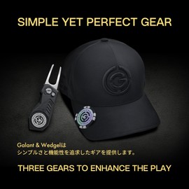 Galant & Wedge Golf Marker Magnetic Hat Clip Retractable Green Fork Gift