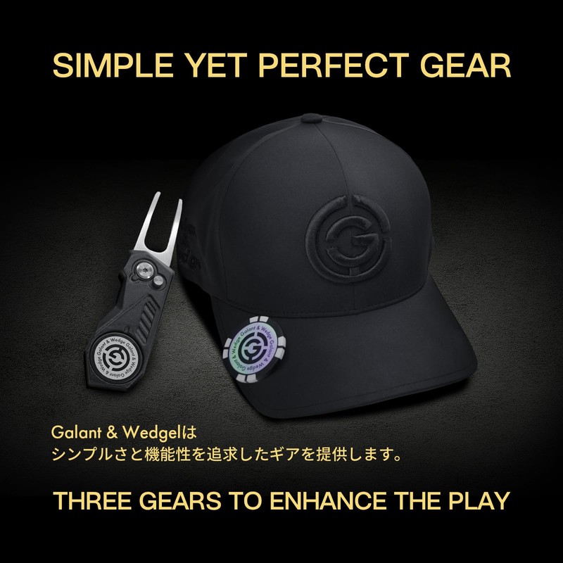 Galant & Wedge Golf Marker Magnetic Hat Clip Retractable Green