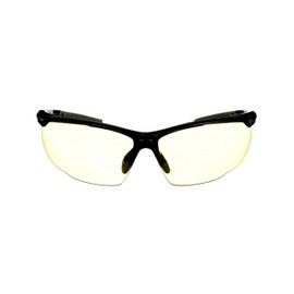 3M Performance Eyewear, Multi-Purpose Design, Black Frame, Amber Lens, 1/Pack