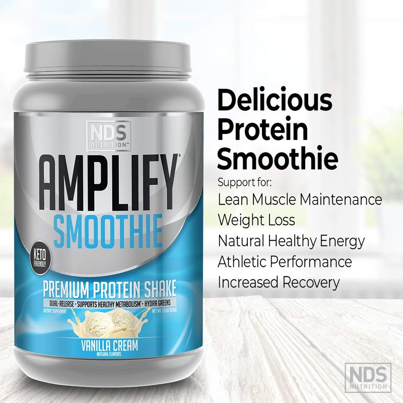 AMPLIFY NDS Nutrition Smoothie Premium Whey Protein Powder Shake with
