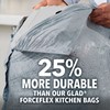 Glad Forceflex Odorshield Tall Kitchen Drawstring Trash Bags, Gain Original,