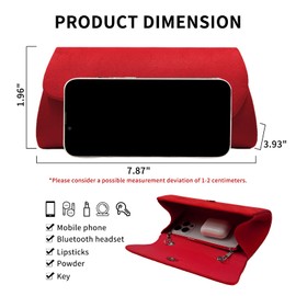 YYW Women’s Clutches Bag for Women Handbag Flannelette Clutch Handbag for Women with Detachable Chain Strap for Bridal Parties Weddings Proms (Red)