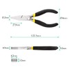 SPEEDWOX Flat Pliers, Flat Yatco, No Knurled, Small, Mini, Flat