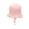 Sterntaler Girls' Peaked Cap with Neck Protection, Sun Hat, Pale