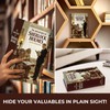 Book Safe with Combination Lock, Hidden Safe (9.5 x 6.2