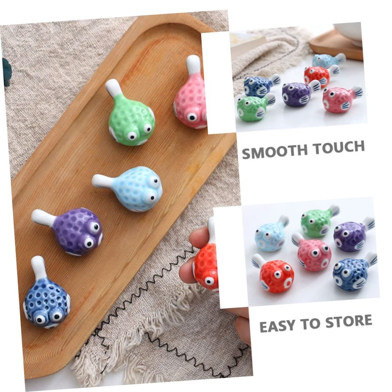 Cabilock Table Stand 6 Chopstick Rest for Puffer Fish Japanese
