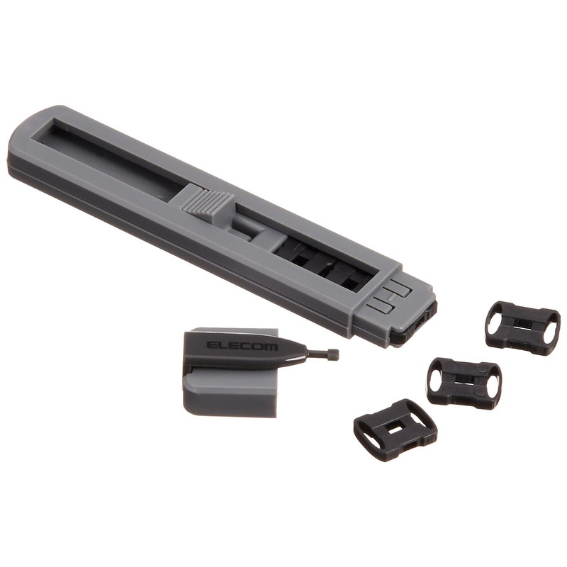 エレコム(ELECOM) セキュリティワイヤーUSBポートガード/本体1個ストッパー6個セット ESL-USB1