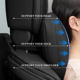 Treesiche Car Neck Pillow, Soft Car Headrest Pillow, Car Neck Pillow, Headrest, Ergonomic Headrest, Adult Neck Pillow for Office and Car