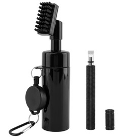 Bibabala 5oz Water Powerful Accessories Golf Cleaning Brush, Golf Groove Sharpener Tool(Color:Black)