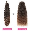 Dsoar 26 Inch 3 Packs Deep Twist Crochet Hair Ocean