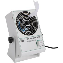 Anti-Static Ionizer Machine, 110V/60Hz Ionizing Air Blower Fan Discharge Desktop ESD Static Eliminator Adjustable Wind Speed Electricity Elimination Fan