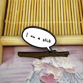 Ficsowy Enamel Pin, Tv Series Inspired, Fantasy Book Fans Collectible Lapel Pin, Funny Brown Branch Pin Gift Jewelry