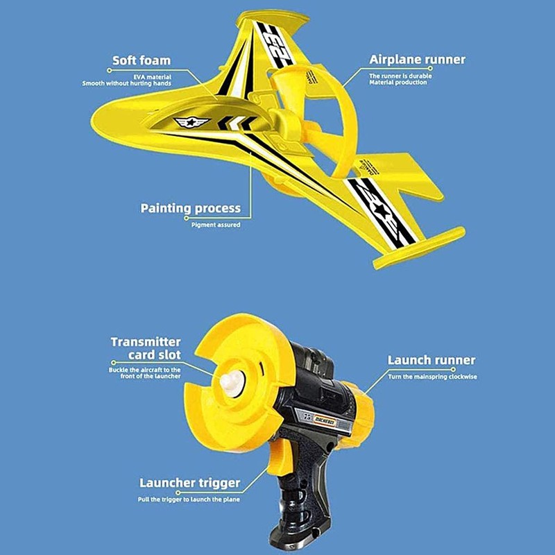 Catapult Plane Foam Catapult Airplane Toy One Click Ejection Model