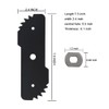 7-1/2-inch EB-007 Edge Hog Heavy-Duty Edger Replacement Blade, Compatible with
