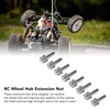 8 Pcs RC Wheel Hub Extension Nut Stainless Steel High