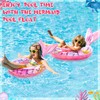 Rotatingpals 2 Pack Mermaid Swimming Rings Inflatable Mermaid Tail Pool