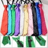 NiceYnn 2pcs Sequined Zipper Ties for Men, Glitter Sparkly Paillette