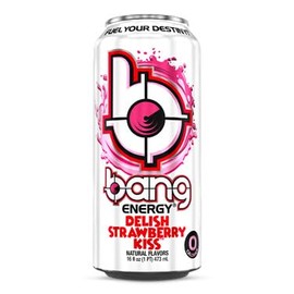 WESTERNMBY Bang Energy Cans, 16 Fl Oz, 12 Pack (Delish Strawberry)