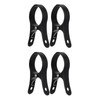 DECHOUS 4Pcs Black Beach Towel Clips - Windproof Towel Pegs