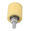 BQLZR Yellow/Silver PP Steel Flat Roller Bearing Guide Wheel 6200ZZ
