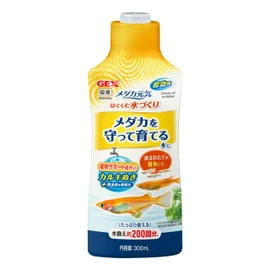 Gex Medaka Lively Water Conditioner 300mmL with Calcium Removal and Measuring Cap, Egg-Laying Support
