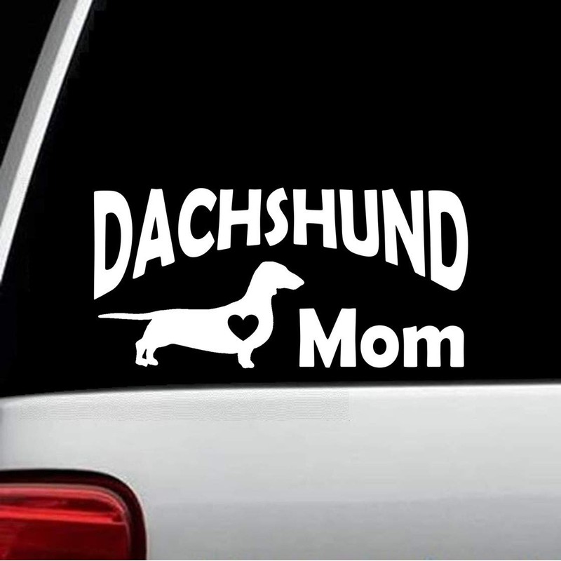 Dachshund Mom Decal Sticker for Car Window | 8 Inch