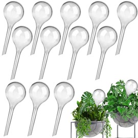 SevenMye Pack of 12 Small Plants Watering Balls 13 x 5 cm Plants Watering Balls Potted Plants Plant Watering Balls Self-Watering System Automatic Watering Balls Watering Bulb