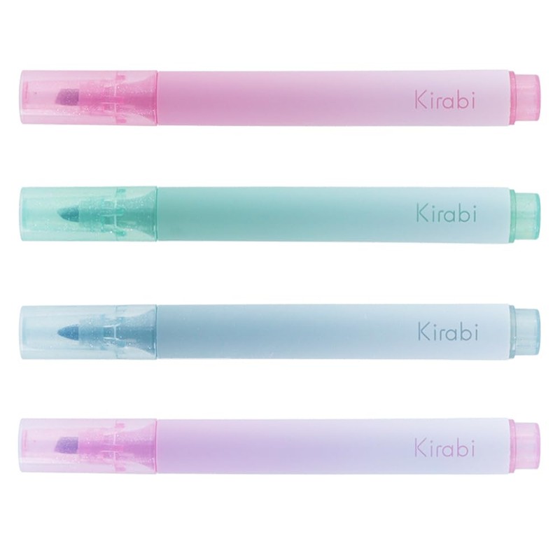 Sunstar Stationery S4544293 Watercolor Marker, Glitter Marker, Kirabi Time Set