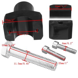 Universal Handle Riser, Handlepost, Spacer, Handle Diameter 0.9 inch (22 mm), 1.0 inch (22 mm), Selectable, Handle Up, Handle Holder, Harley Skywave, Magna, Sted, Dragster, Vulcan, Shadow, Etc.