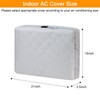 Demao Grey Window AC Covers for Inside, 21" × 15"×