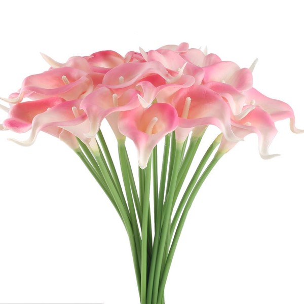 Floral Kingdom USA 14" Real Touch Latex Calla Lily Bunch