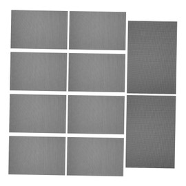 LALAFINA 10 Sheets PVC Eye Mesh for Fursuit Crafting Flexible Tear Resistant Printable Material for DIY Projects Costumes and Roleplay Black