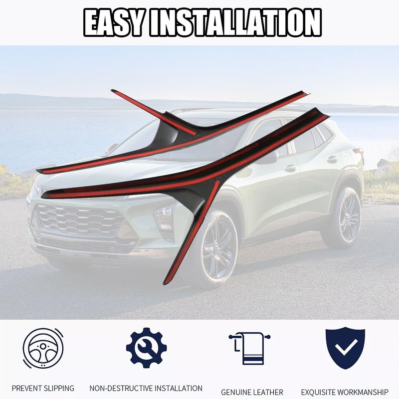 2PCS Front Grille Insert Trim Compatible With 2024 2023 Chevy