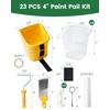 Voomey 23 Pcs Paint Bucket Hand Held, 4 Inch Paint
