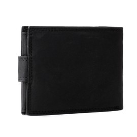 Wedmay Genuine Leather Wallet with RFID for Men's Coin Compartment Multi Credit Card Slim Wallets (Black)