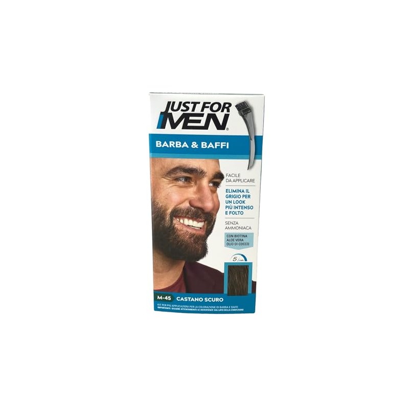 Just For Men Brush-In Color Gel for Mustache, Beard &