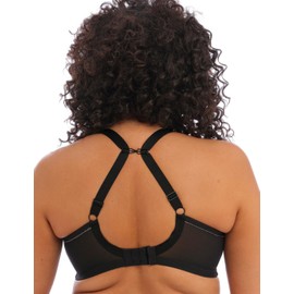 Elomi Women's Plus Size Bijou Underwire Banded Molded Bra, Black,38F,UK