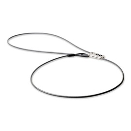 Lifeventure Compact And Thin Bike Lock, Ultra-Secure Compact 4-Digit Combination Sliding Lock With 2 Metre Length Cable for Bike, Ski, Snowboard, Scooter And Pushchair, Silver