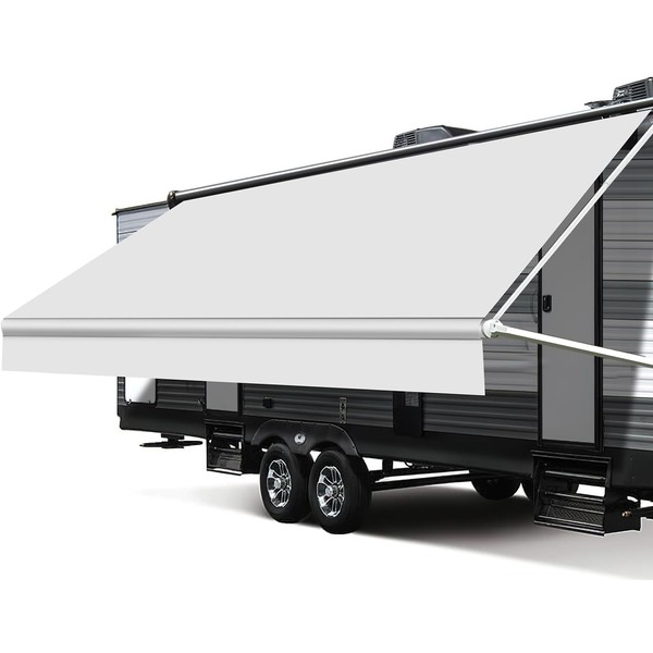 Xenjum Xenjum RV Awning Fabric Replacement, Upgraded 18.5oz Vinyl Camper