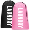 2 Pack XL Travel Laundry Bag, Machine Washable Dirty Clothes