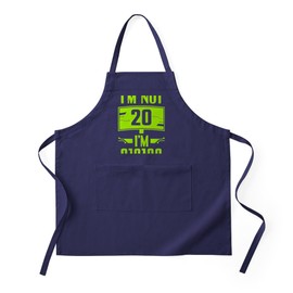 CafePress Cybersecurity Programmer Not 20Th Birthday Hacker Kitchen Apron with Pockets, Grilling Apron, Baking Apron