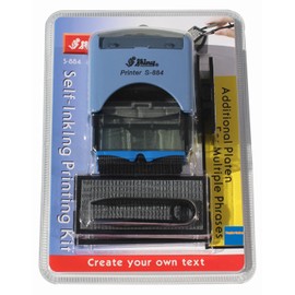 Shiny S-884 Self-Inking Stamp Customisable Blue, up to 5 lines of text