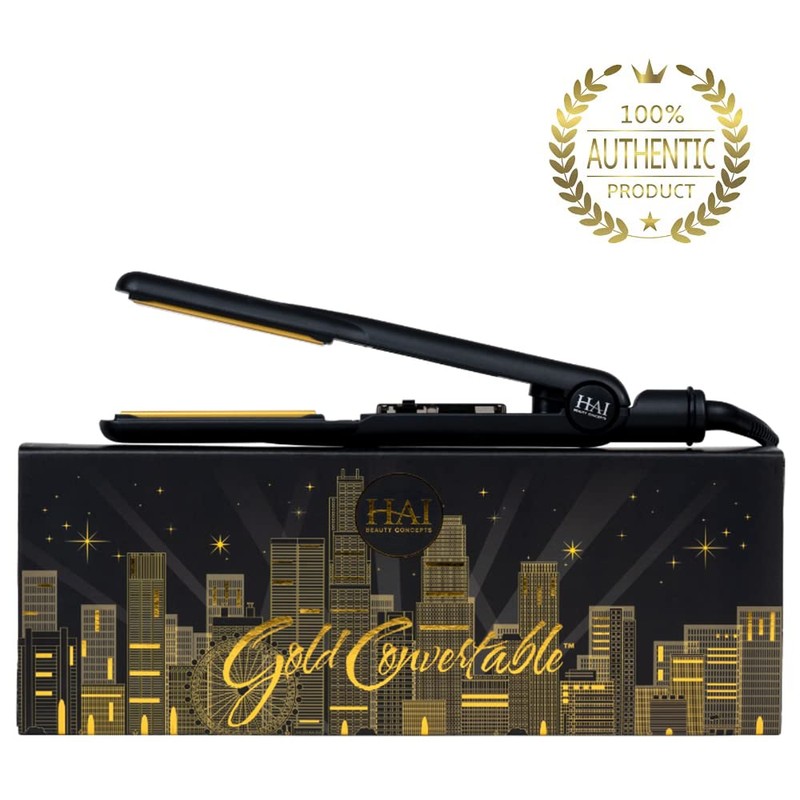 HAI Beauty Concepts Convertible Flat Iron for Women, Professional Ceramic