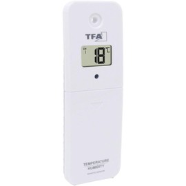 TFA Dostmann Thermo-Hygro-Sender 30.3239.02 for Marbella Pool Thermometer and TFA WLAN Weather Stations with Display White (L) 51 x (W) 20 x (H) 146 mm