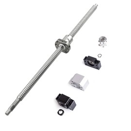 CNCYEAH Ball Screw SFU1605 800mm Diameter 16mm,5mm Pitch Ball Screw Kit with Ballscrew Nut Housing Bracket and End Supports BK/BF12 nut housings Coupler for CNC Machine Parts