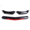 Front Bumper Lip Splitter Lower Spoiler Body Black+Red For Dodge