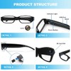 Denash Gafas Inteligentes AI con Cámara, Gafas Grabación Vídeo 1080P,
