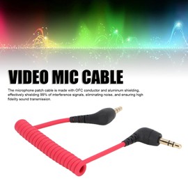 Wisoqu Cable de Conexión de Micrófono TRS a TRS de 3,5 Mm, Adaptador de Micrófono Conveniente de Calidad de Sonido de Alta Fidelidad, Cable de Micrófono Compatible con Teléfonos