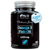 Omega 3 Fish Oil 1000mg - 180 Softgel Capsules -