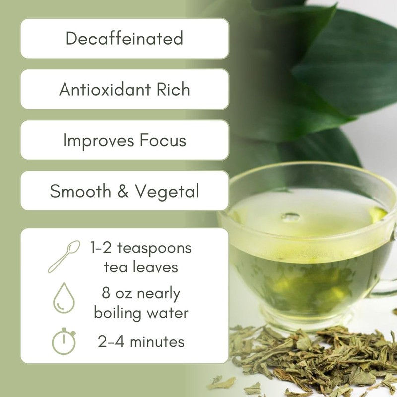 Organic Decaf Sencha Loose Leaf Tea - 1 oz Bag